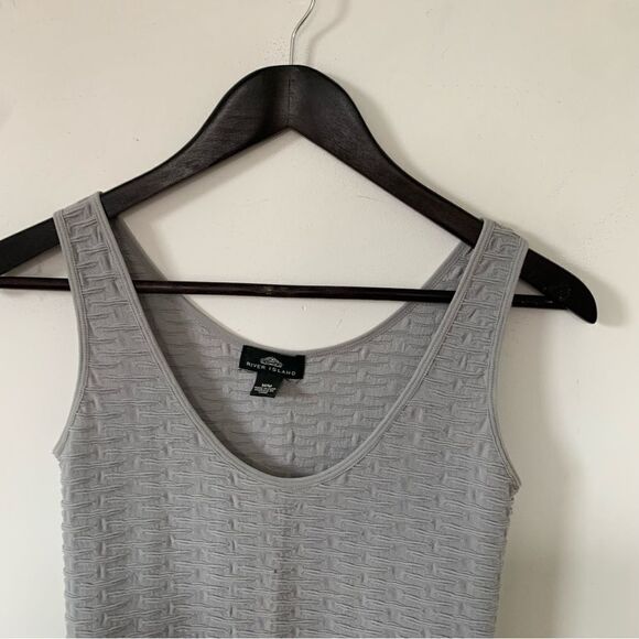 River Island Gray Sleeveless Body‎ Con Stretchy Dress - Picture 6 of 6